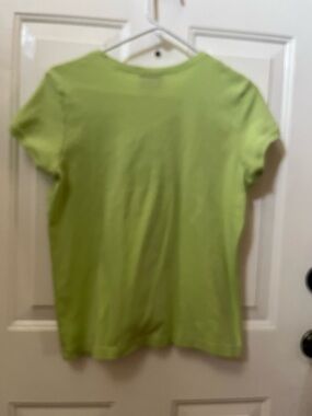 Lilly Pulitzer Lime Green Cotton Tee - XL